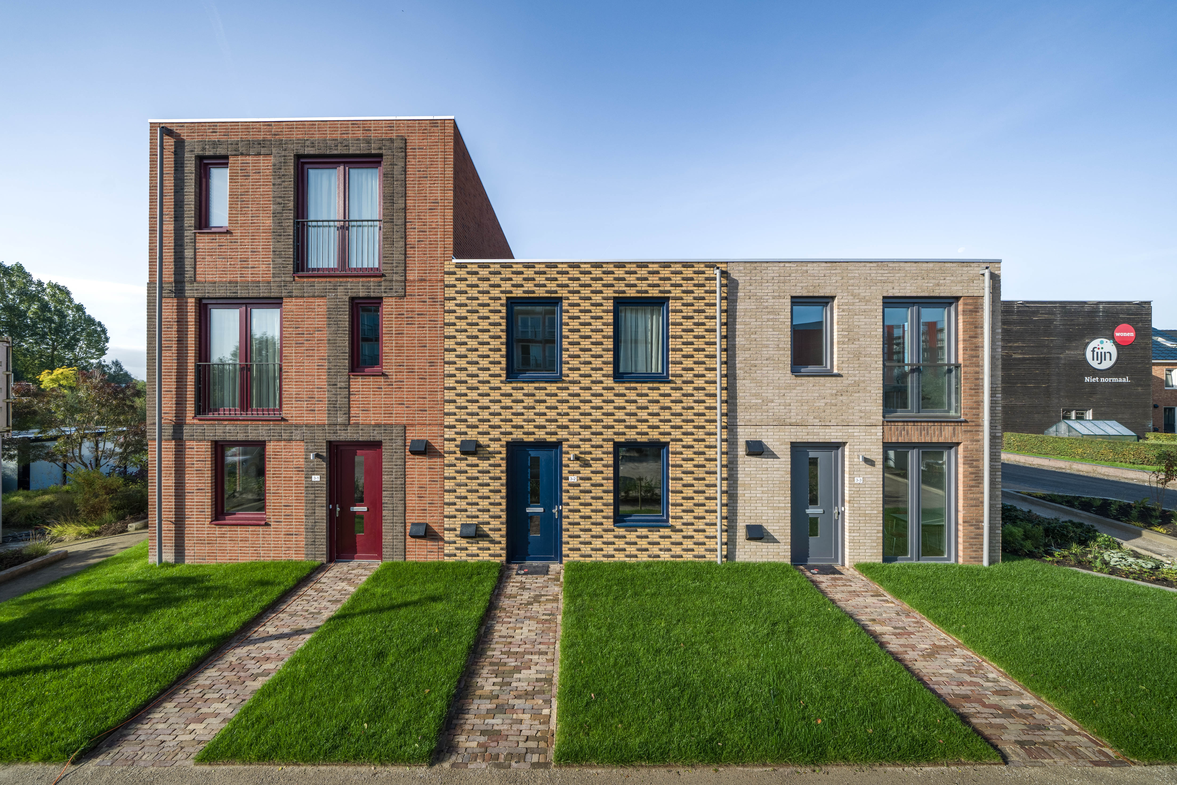 Loskade - 8 woningen - 3 variaties woningen