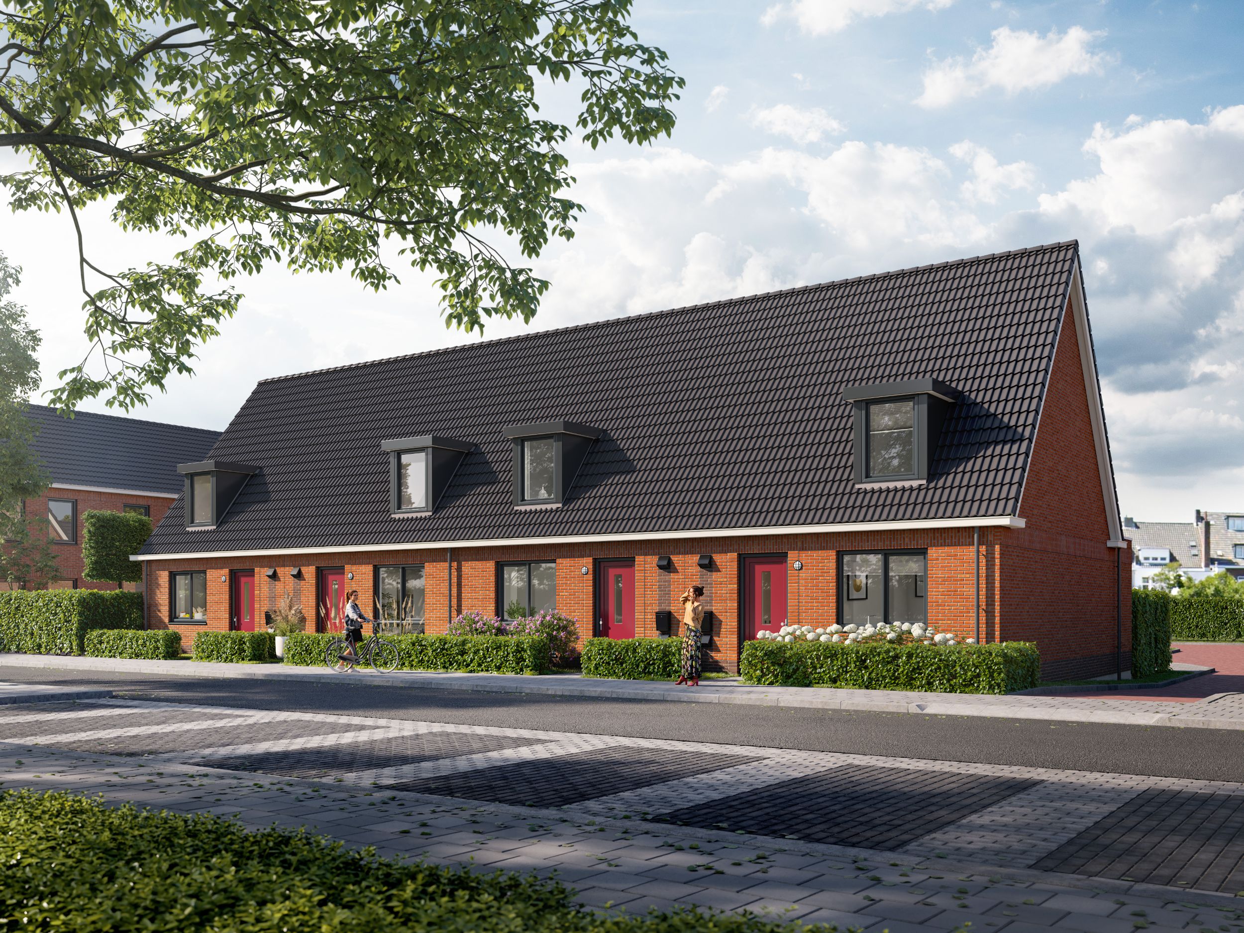 Artist Impression - Eenlaags met kap woningen met dakkapel in Maastricht