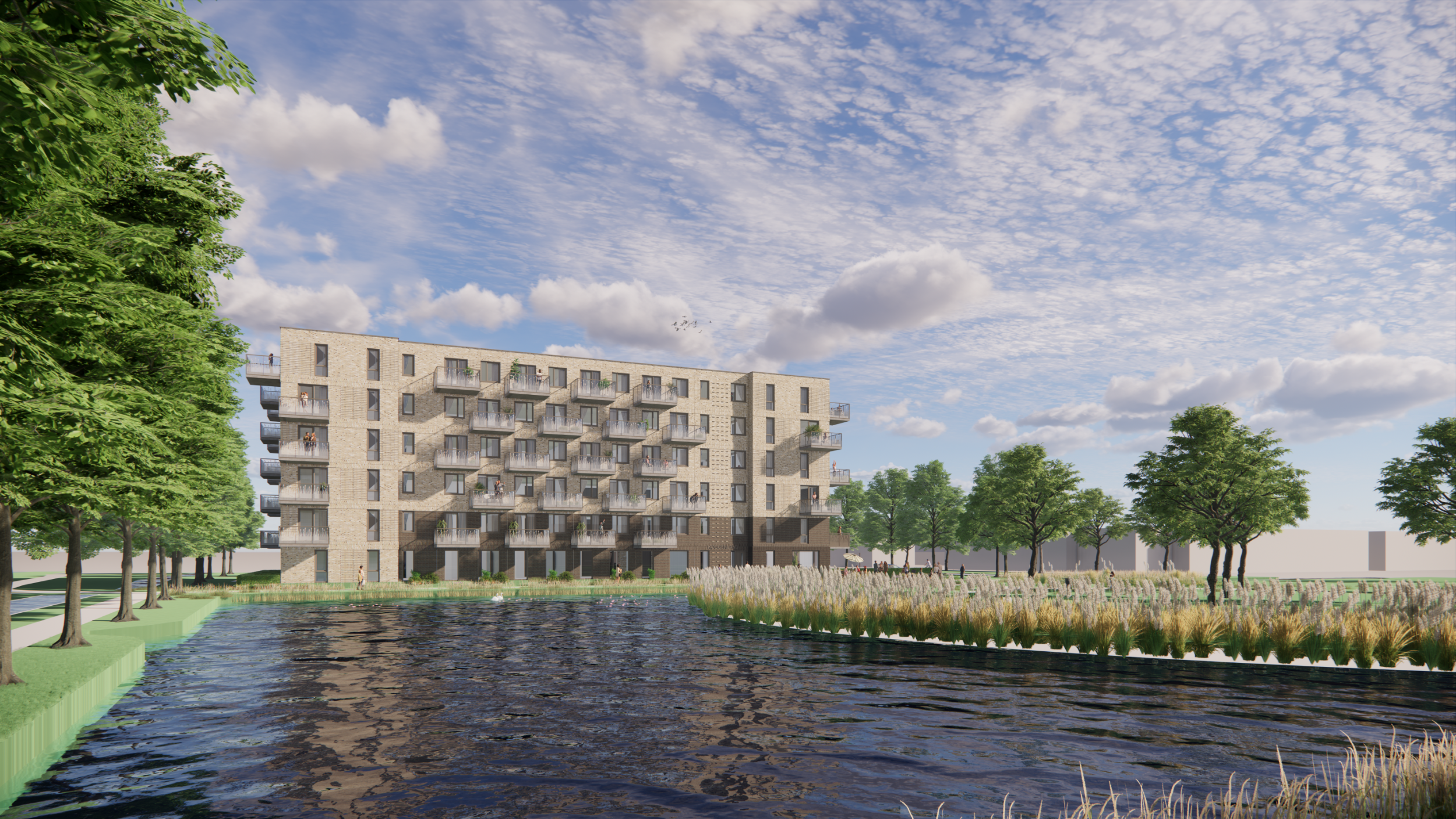 Artist Impression - Purmerend - Koggenland - Galerij - Waterzijde