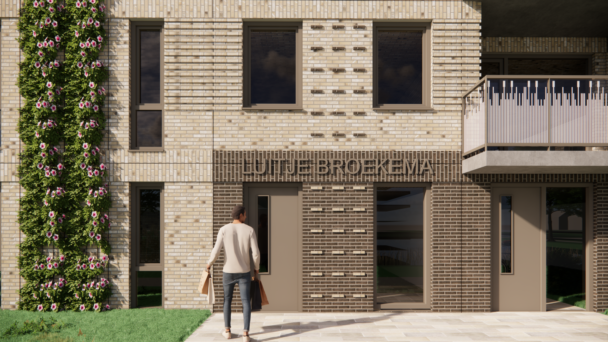 Artist Impression - Purmerend - Luitje Broekemastraat - Galerij - Entree detai