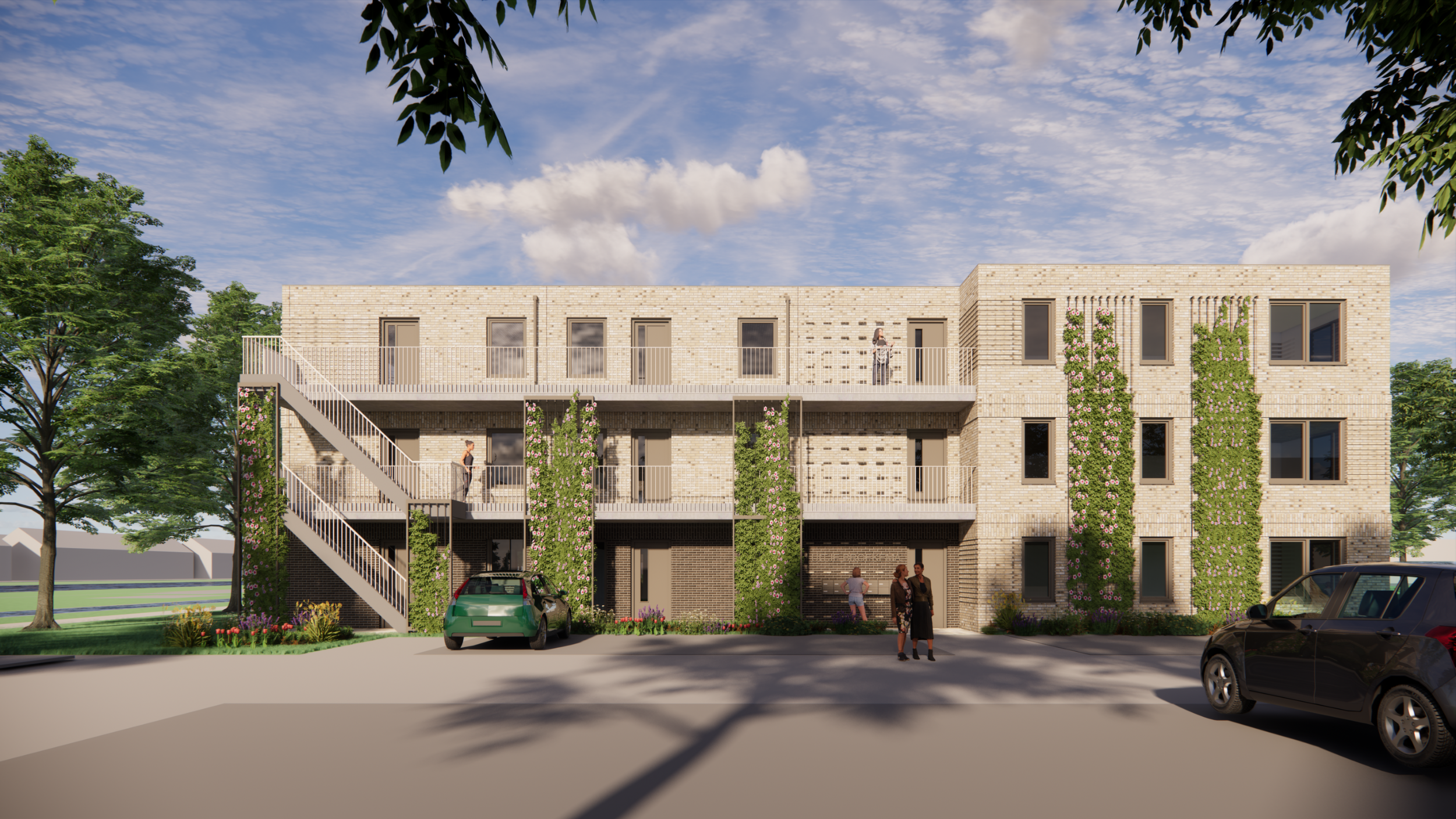 Artist Impression - Purmerend - Luitje Broekemastraat - Galerij - Parkeerplaatsen