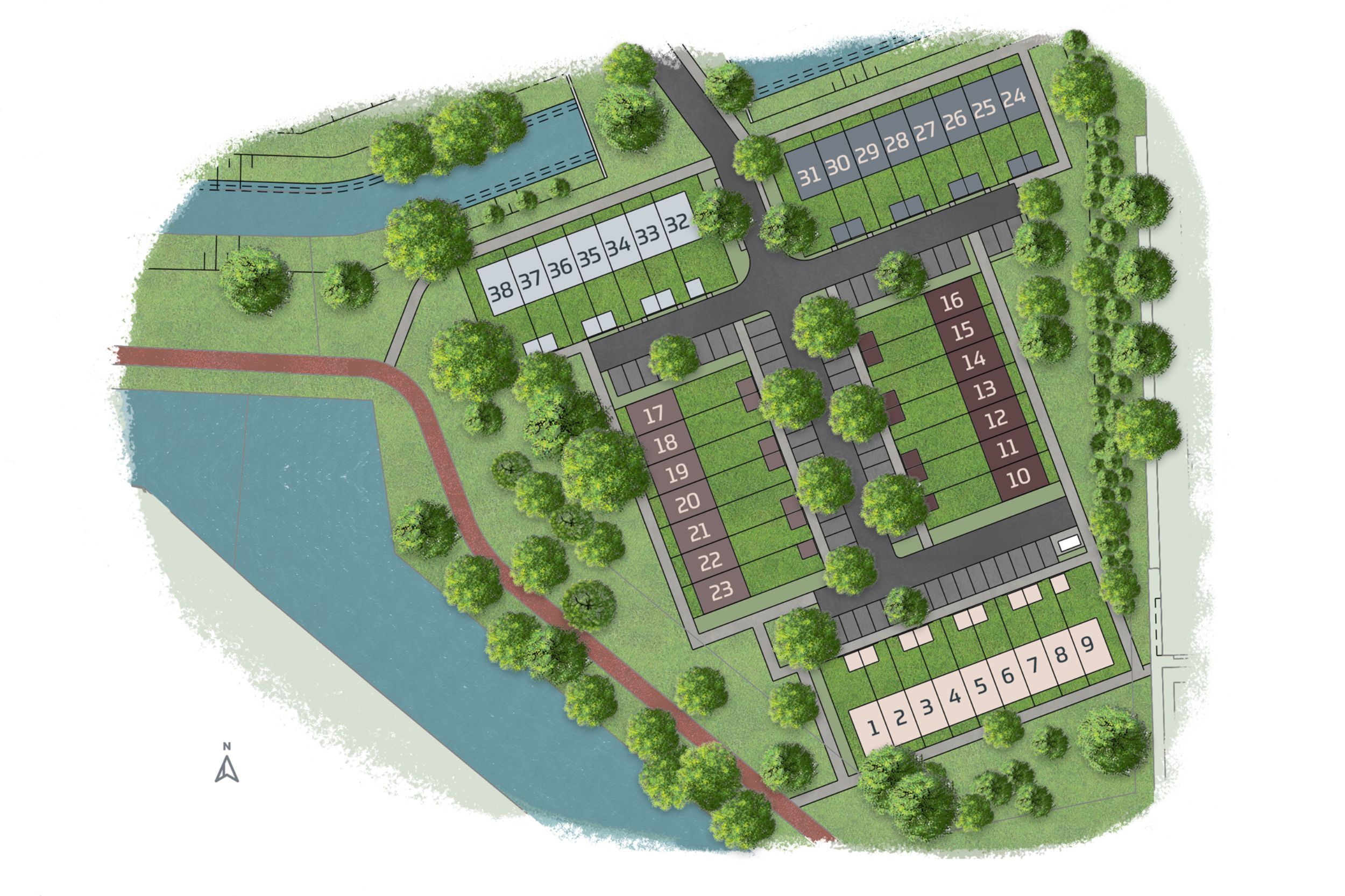 Situatie tekening - Mix Camminghaburen - Leeuwarden