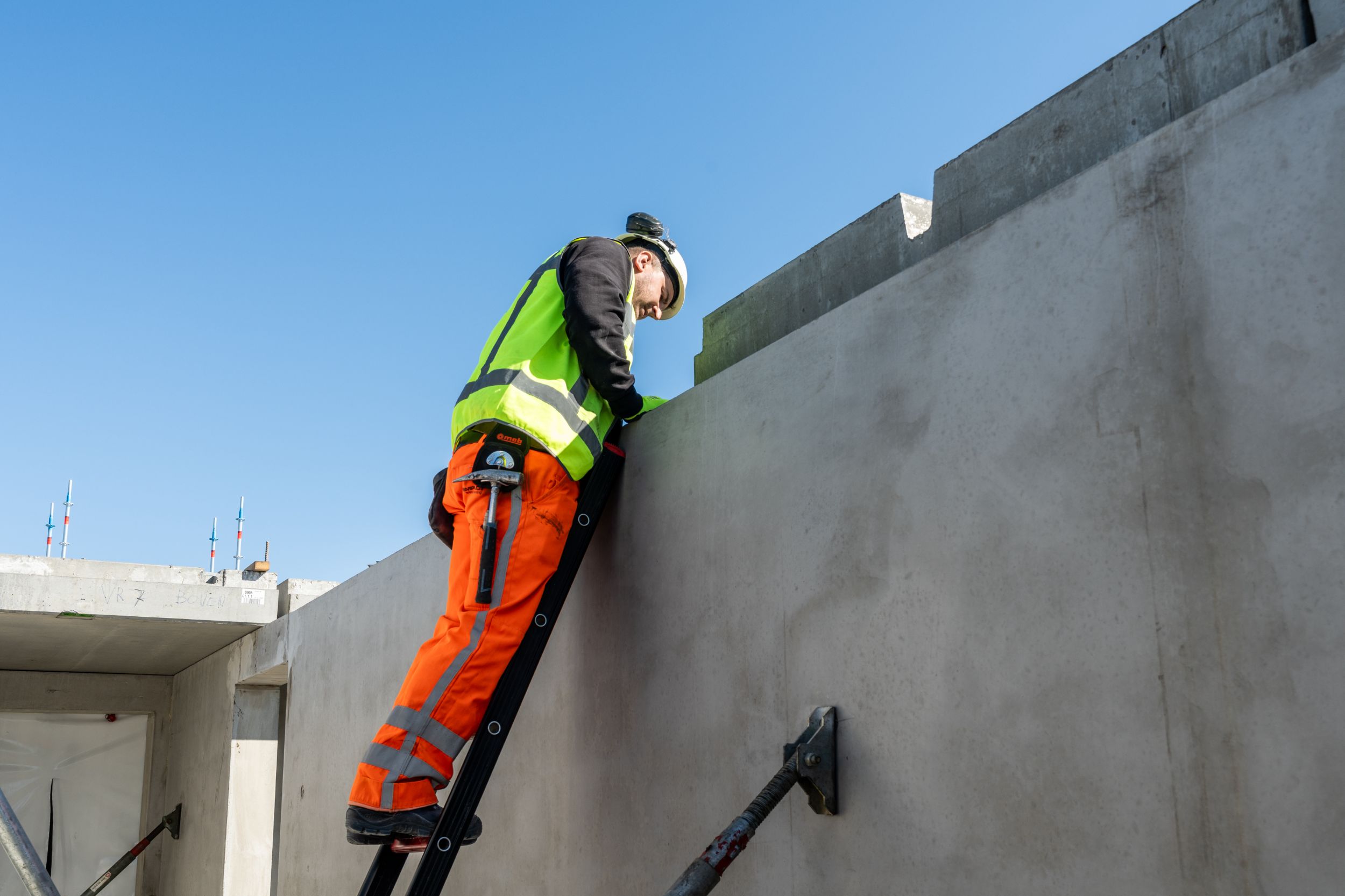 Voortgang bouw - Woontoren - Veendam - Assemblage elementen