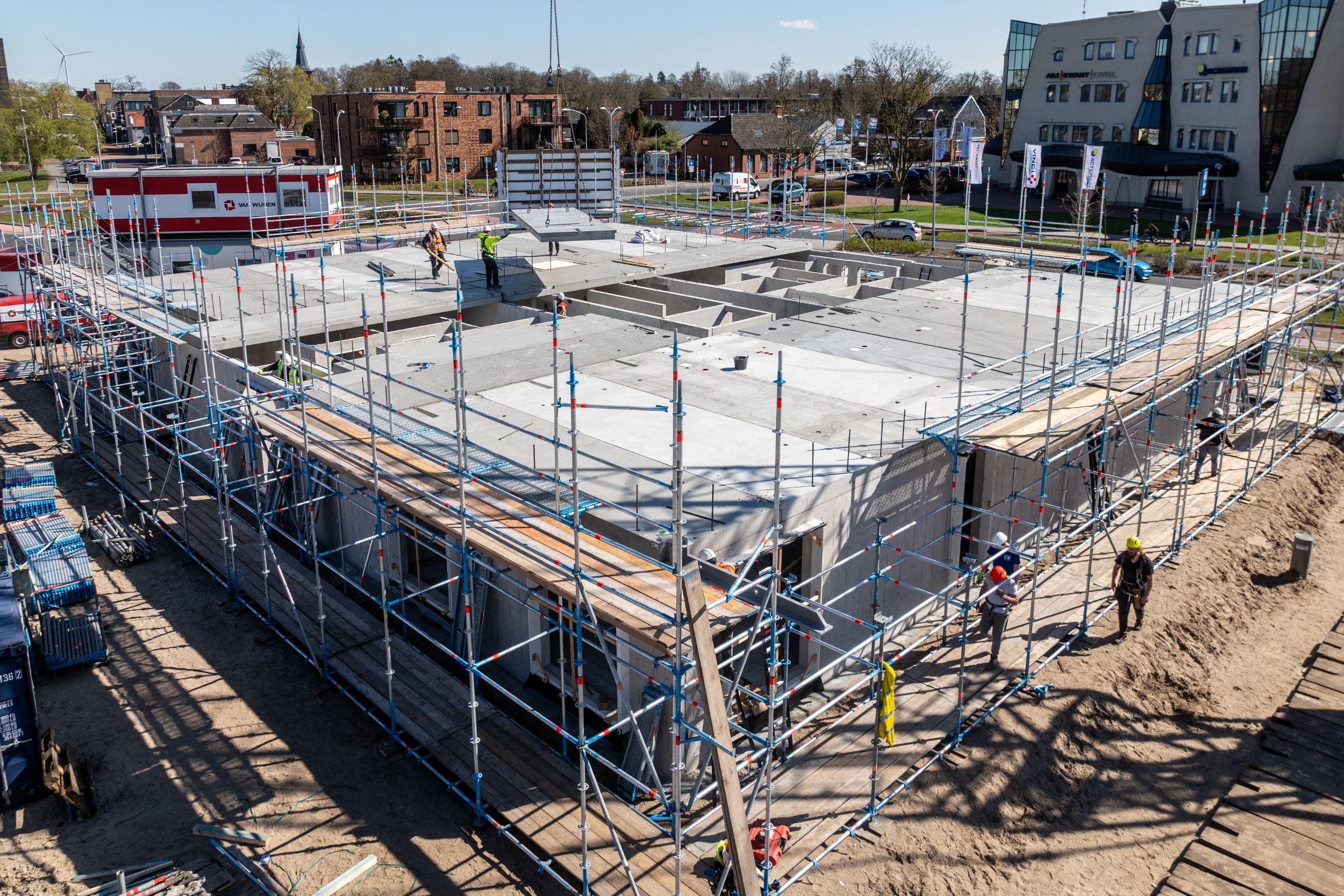 Voortgang bouw - Woontoren - Veendam - Opbouw