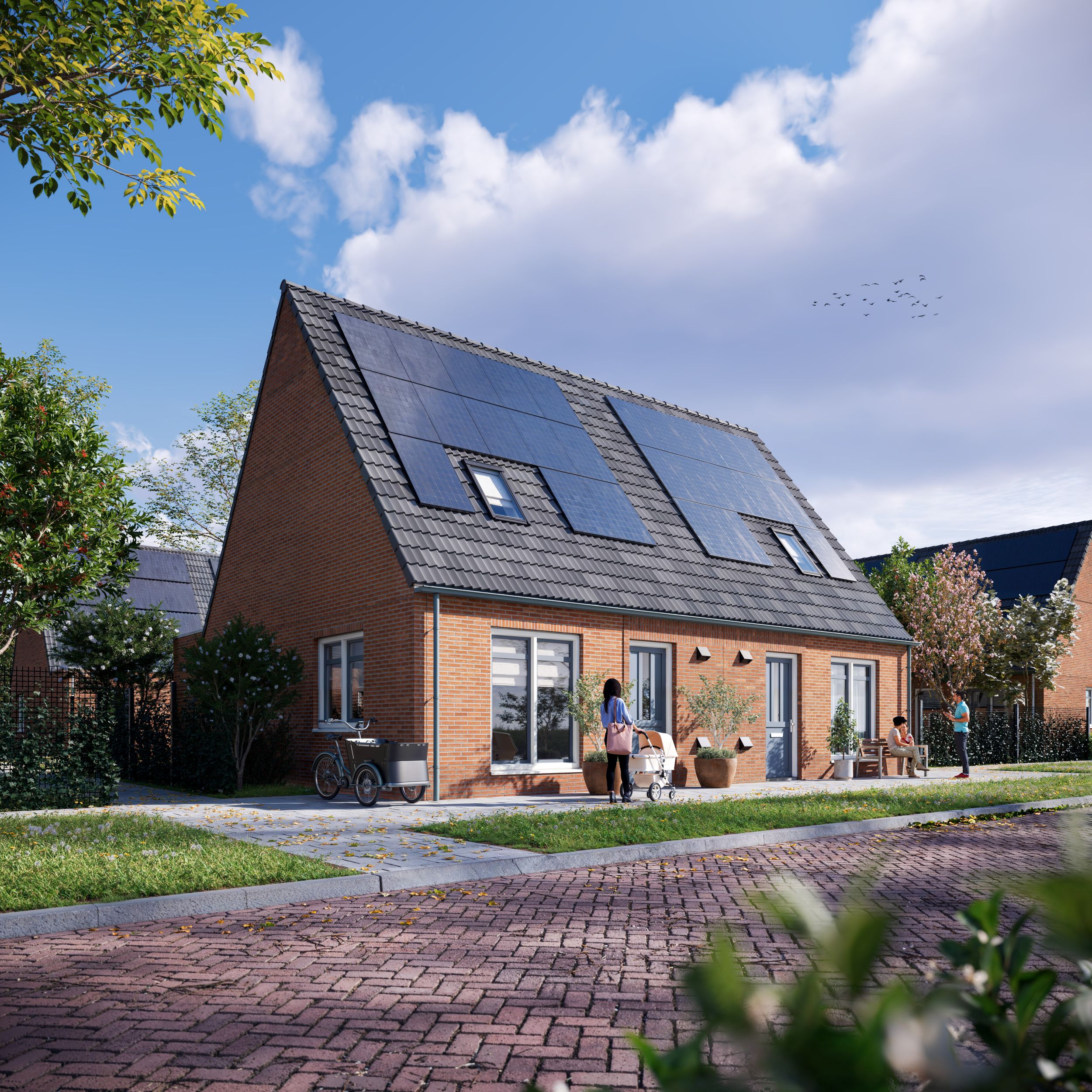 Artist Impression - Wolvega - Emmastraat - Levensloopbestendige woningen