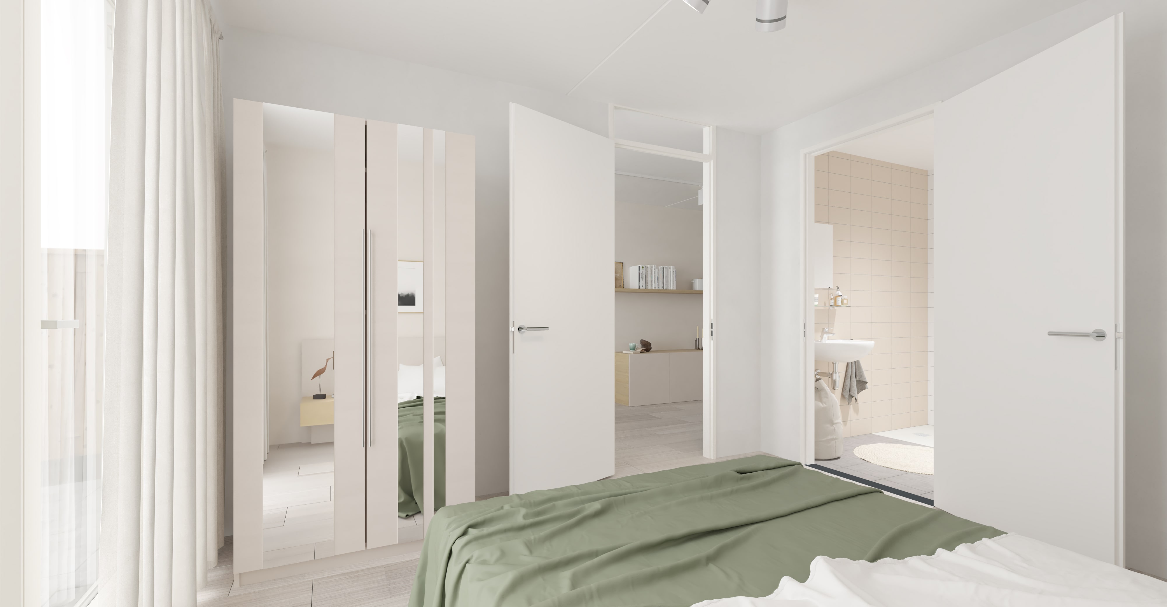 Slaapkamer in levensloopbestendige woning