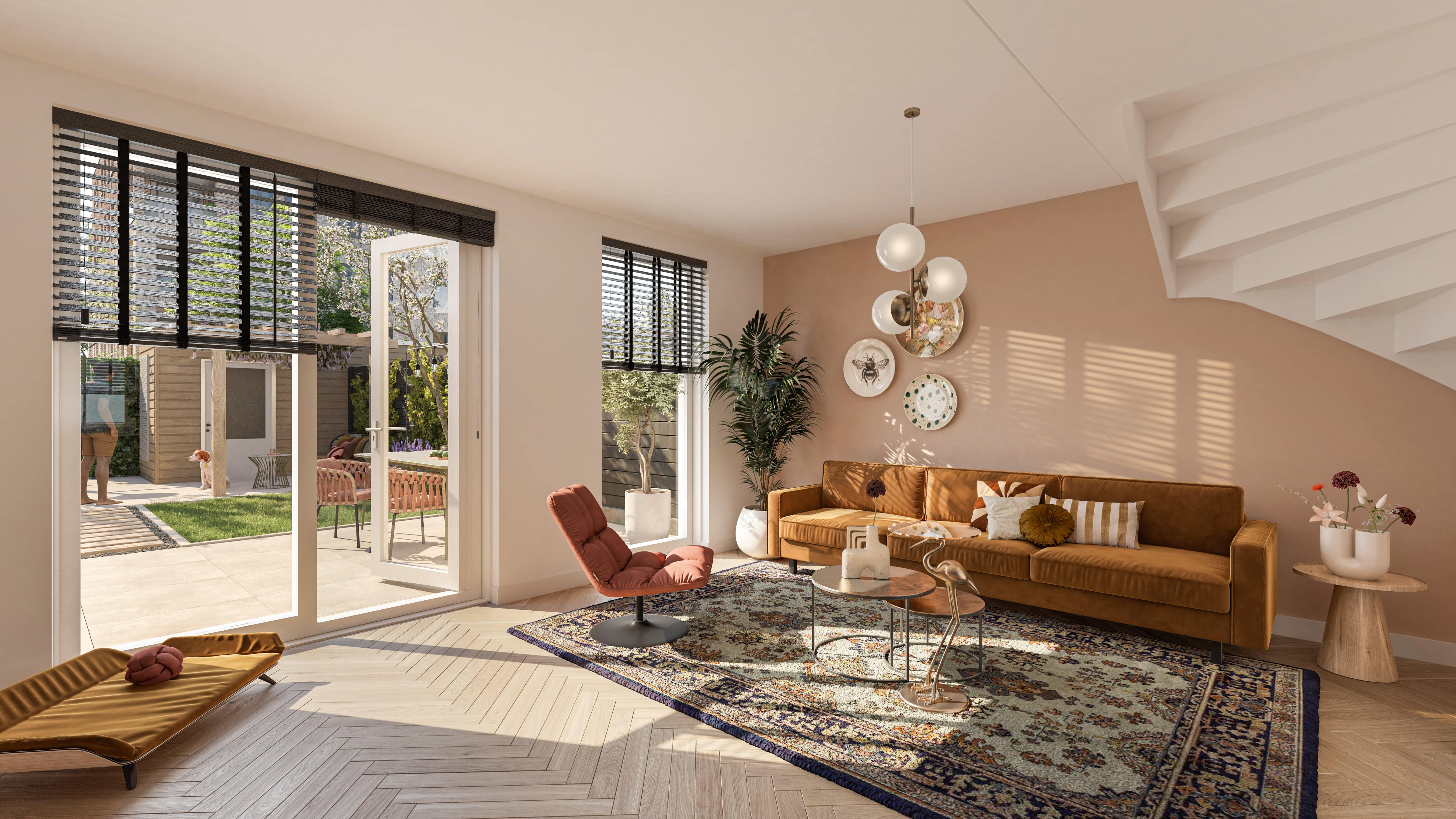 Ingerichte woning zonder uitbouw