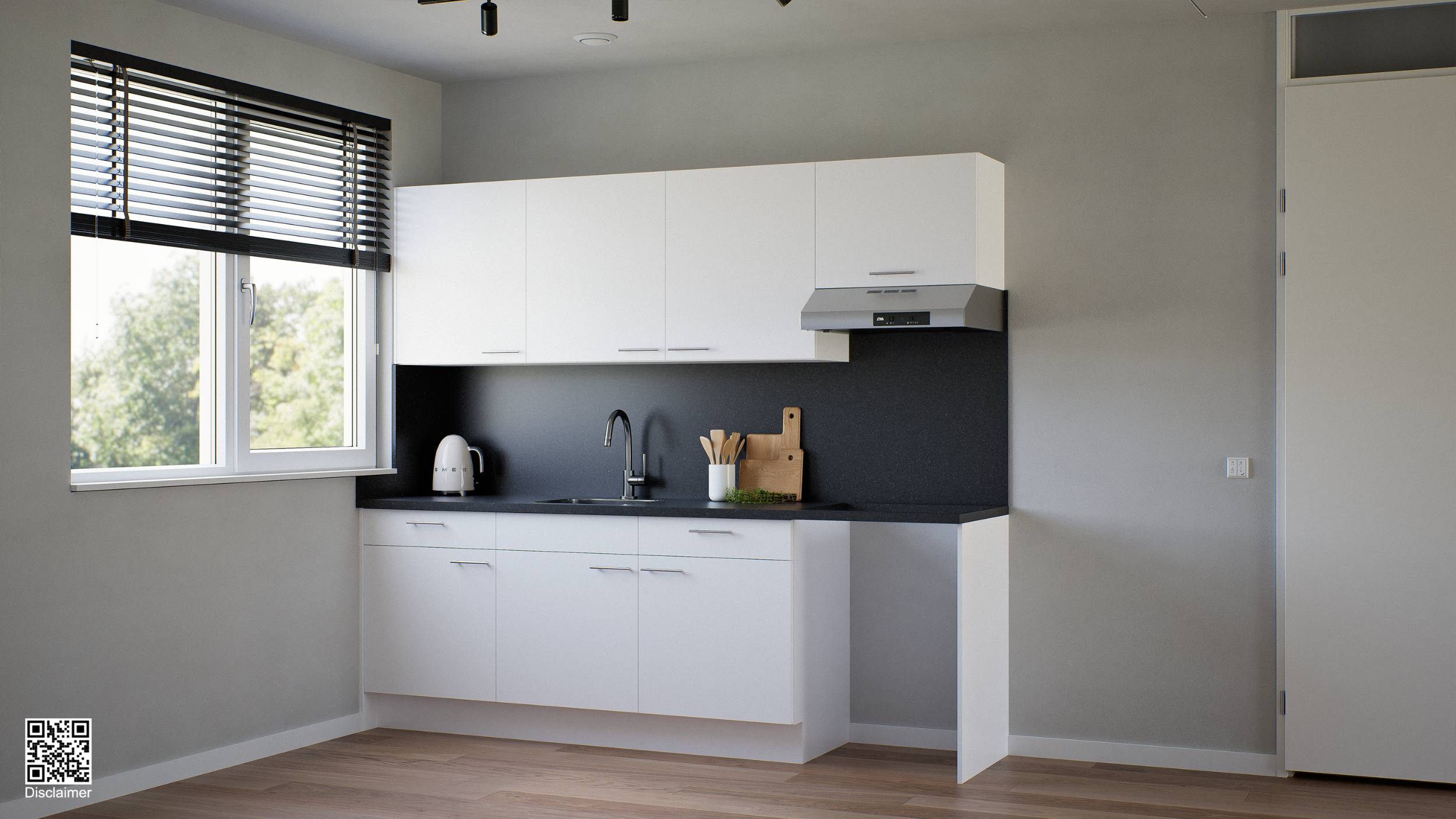 Artist Impression - Bribus - Keuken -Comfort-recht - 240cm-tegen - de -gevel