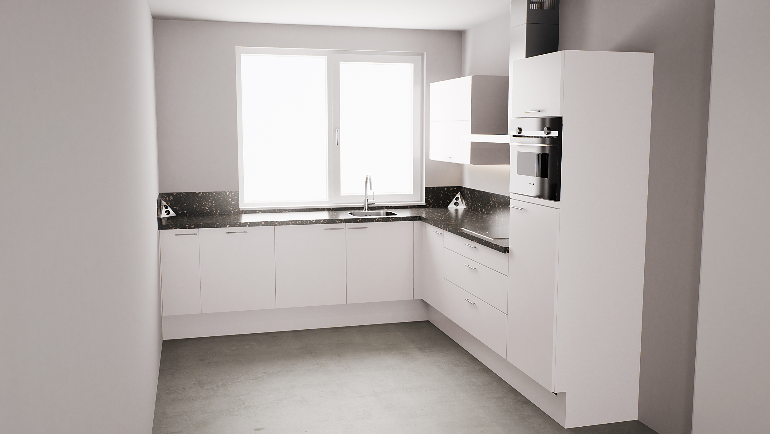 Artist Impression - Keuken - Hoek - Excellent - Magnolia