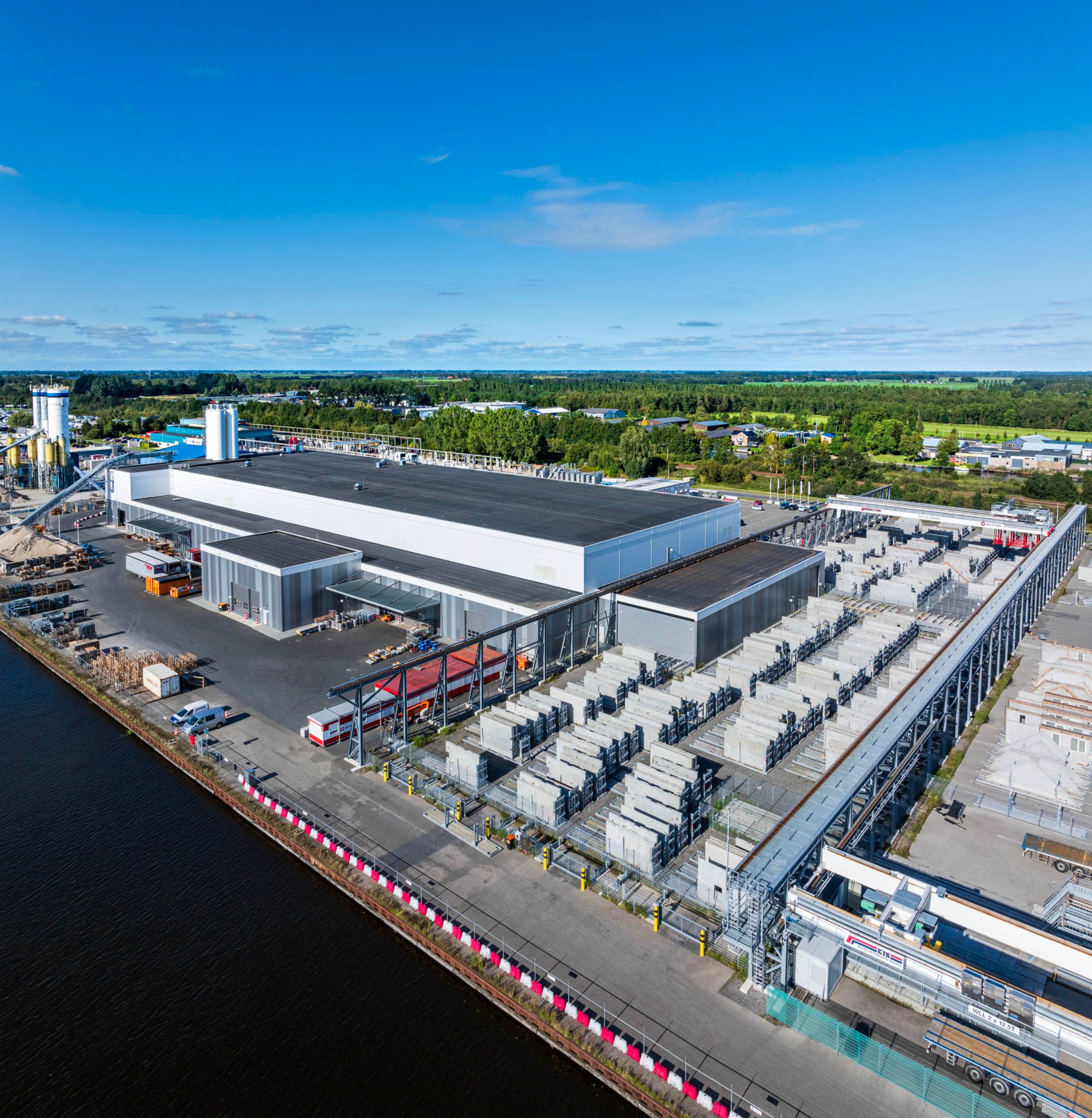 Dronefoto Woningfabriek Heerenveen - Tasveld - Waterkant