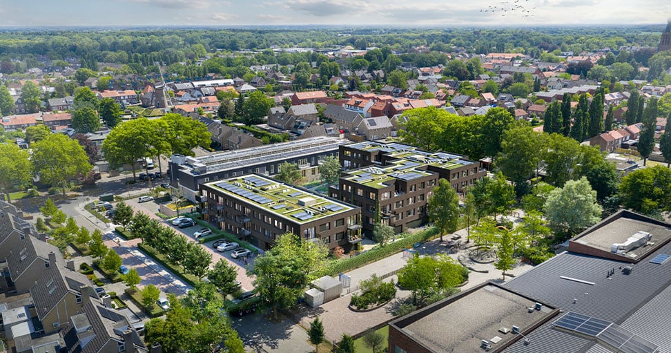 Artistieke impressie bovenaanzicht Hispohof