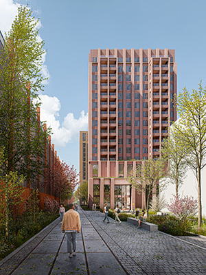 Artistieke impressie gebouw C Zwijsen II