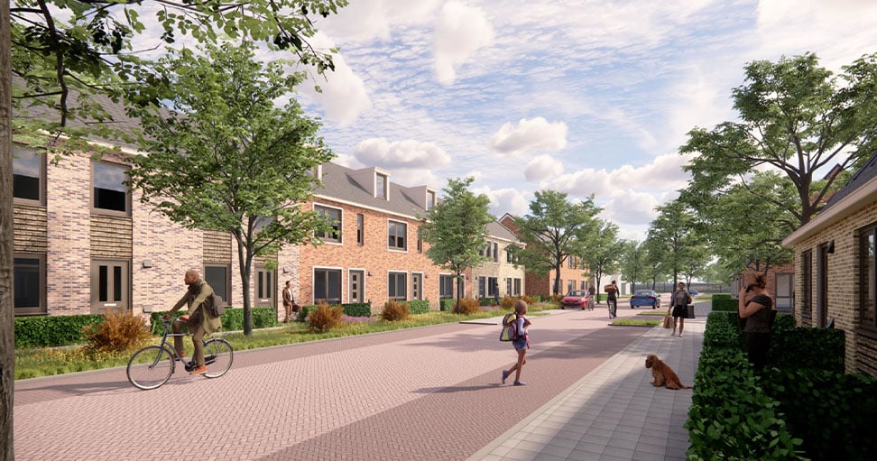 Artistieke impressie Staatsliedenbuurt