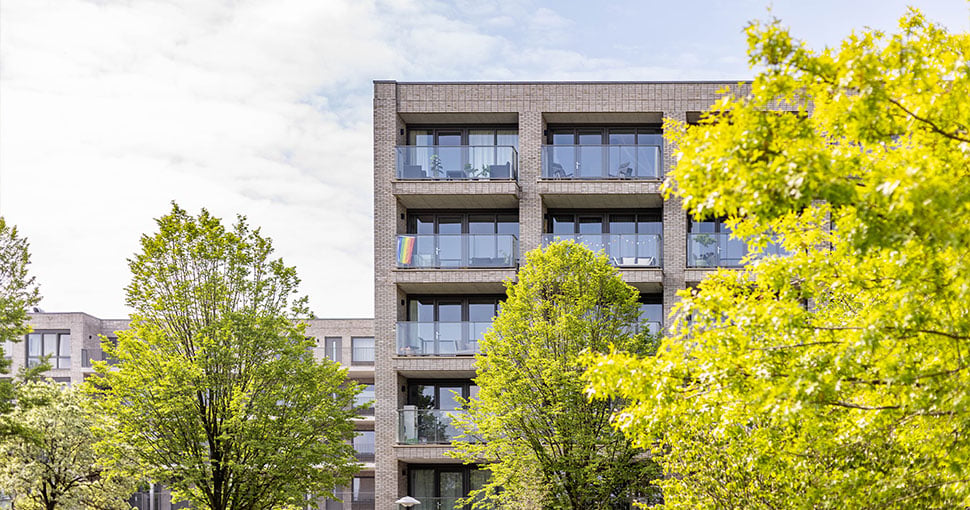 Balkons appartementen De Mix Utrecht