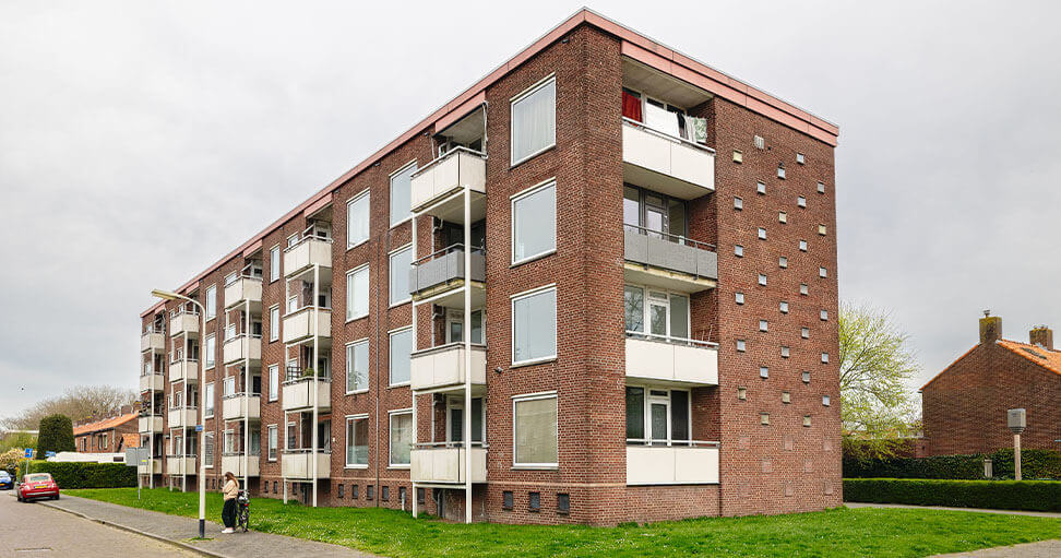 Buitenkant flat Agaatstraat