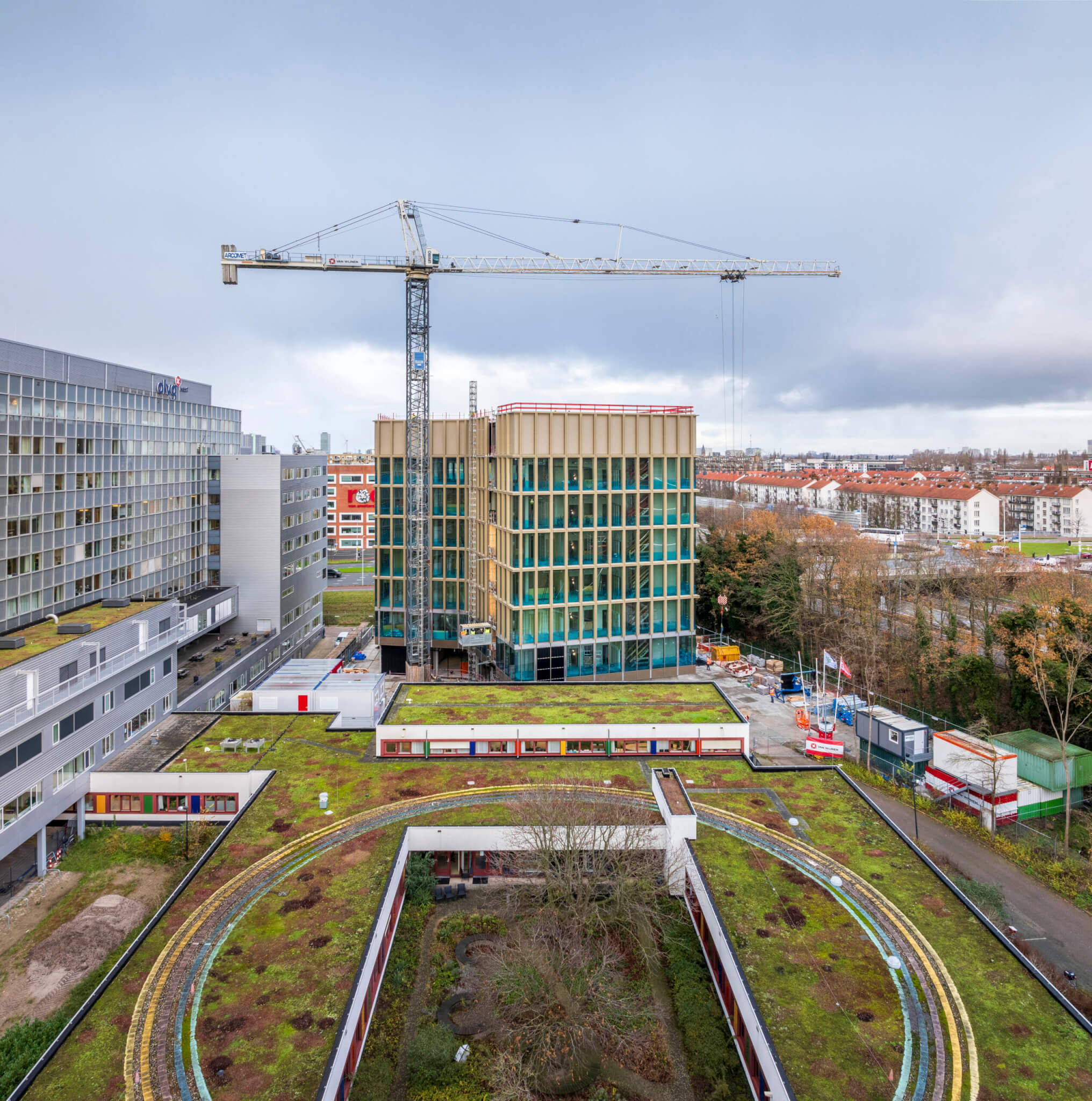 Hoogste punt laboratoriumgebouw OLVG
