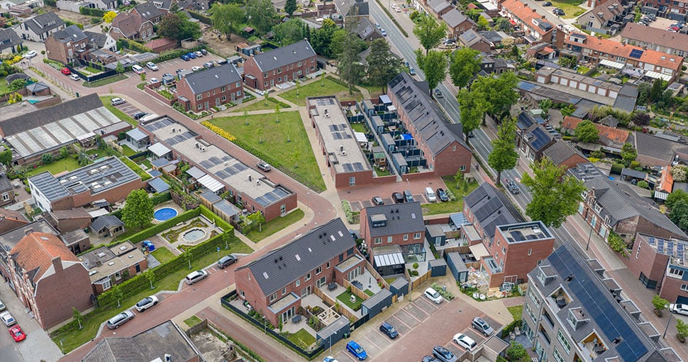 Dronefoto Sigarenfabriek Vossen-Breuers Tegelen