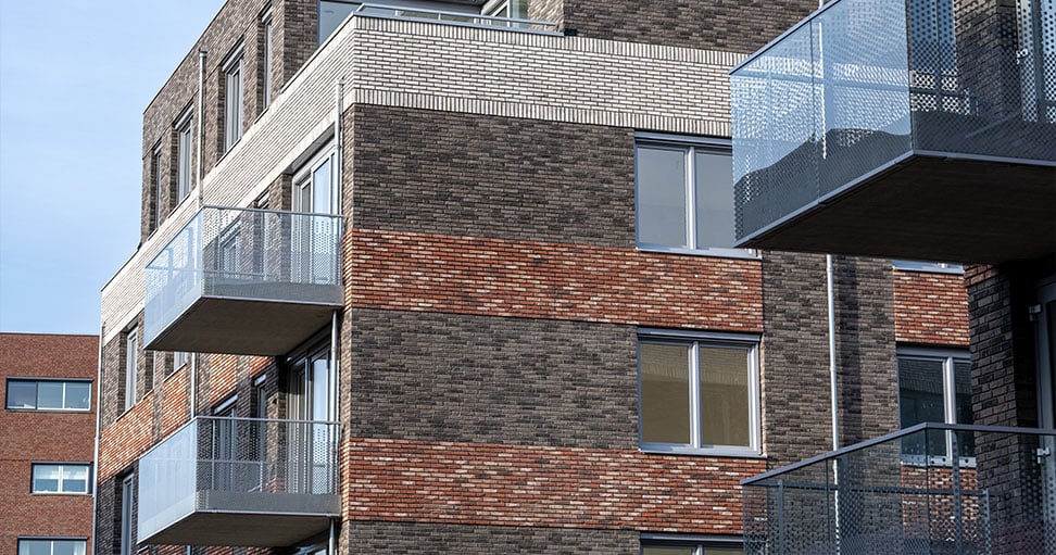 Gevels en balkonnen Klaver en Kamille