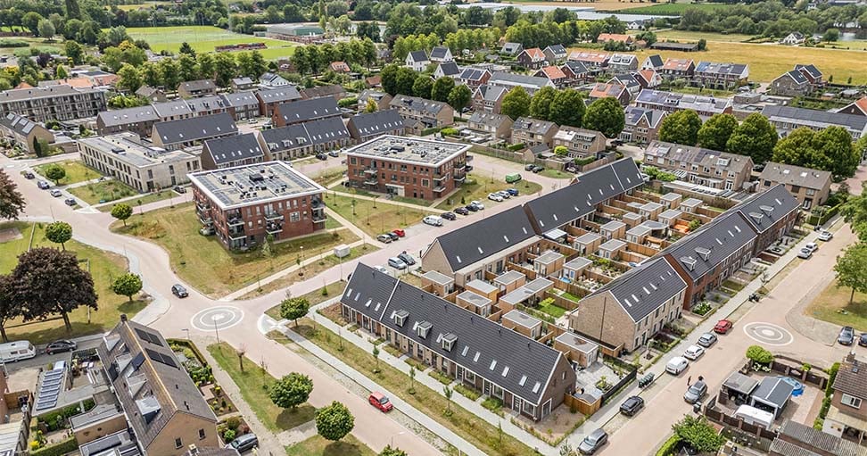 Staatsliedenbuurt Gendt vogelvlucht