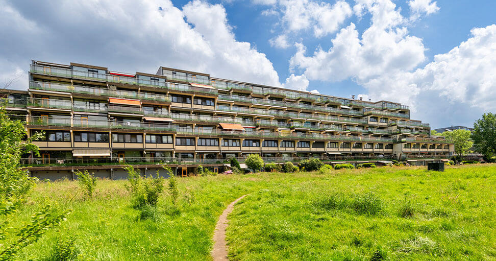 Vooraanzicht Terrasflats Geldrop