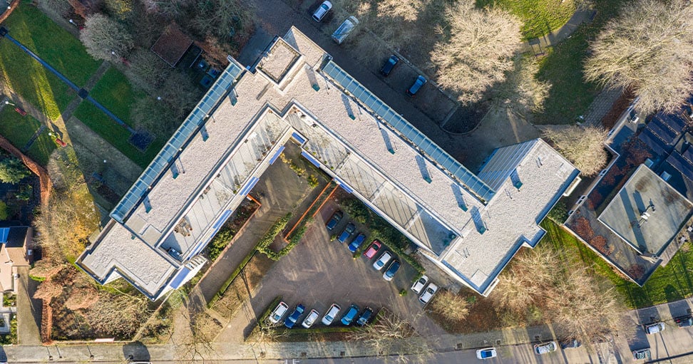 Bovenaanzicht Kasteel Hoensbroeklaan