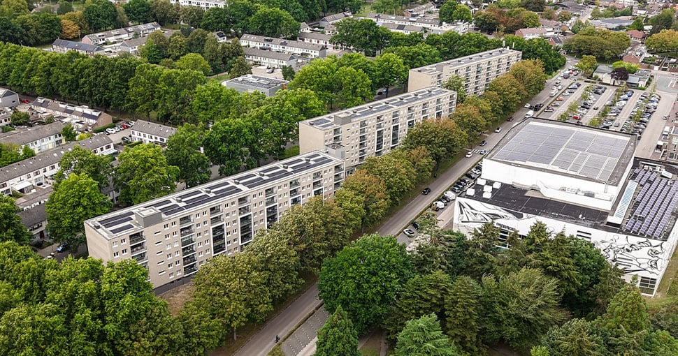 Bovenaanzicht Mendelssohnstraat Tilburg WonenBreburg