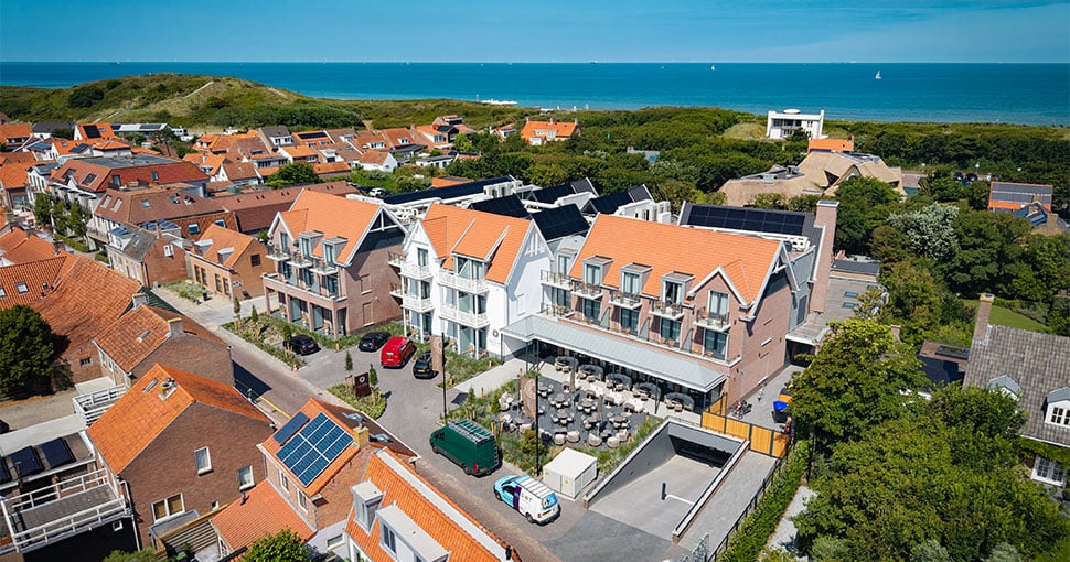 Dronefoto Hotel The Dunes Domburg