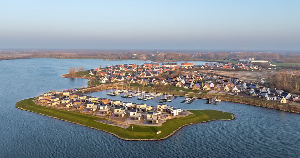 Dronefoto Maasresidence