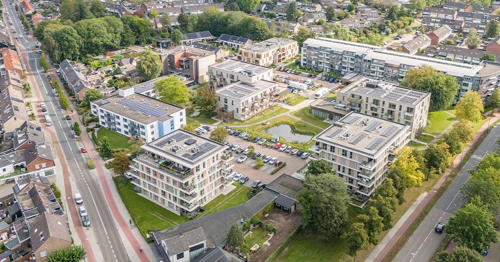 Dronefoto t Boveneind Veenendaal