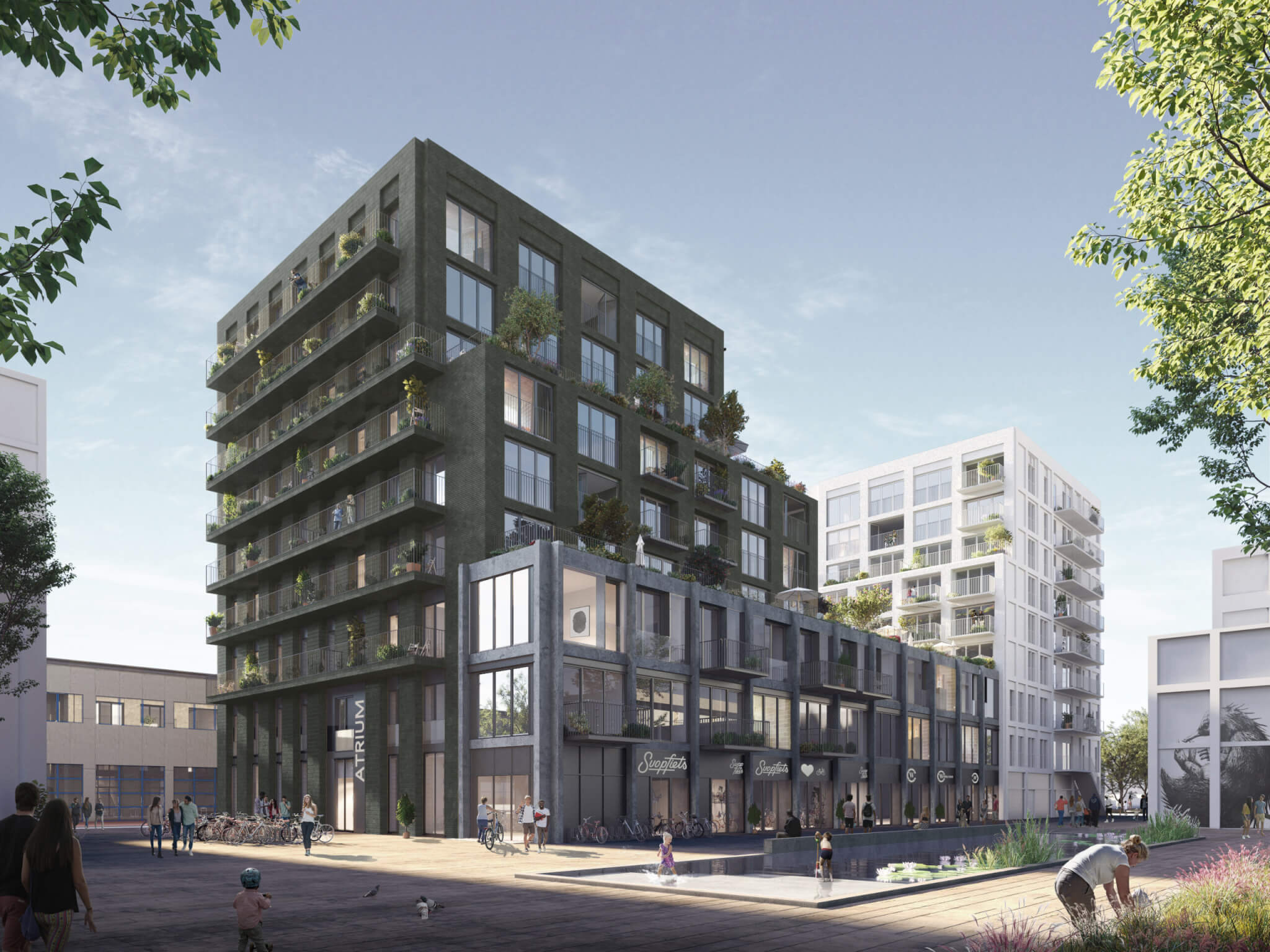 1 - Artist impression exterieur Kwantum zijde