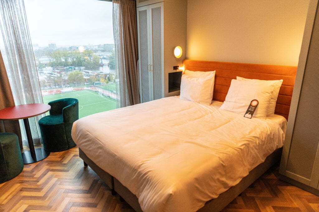 Slaapkamer Olympic Hotel Amsterdam