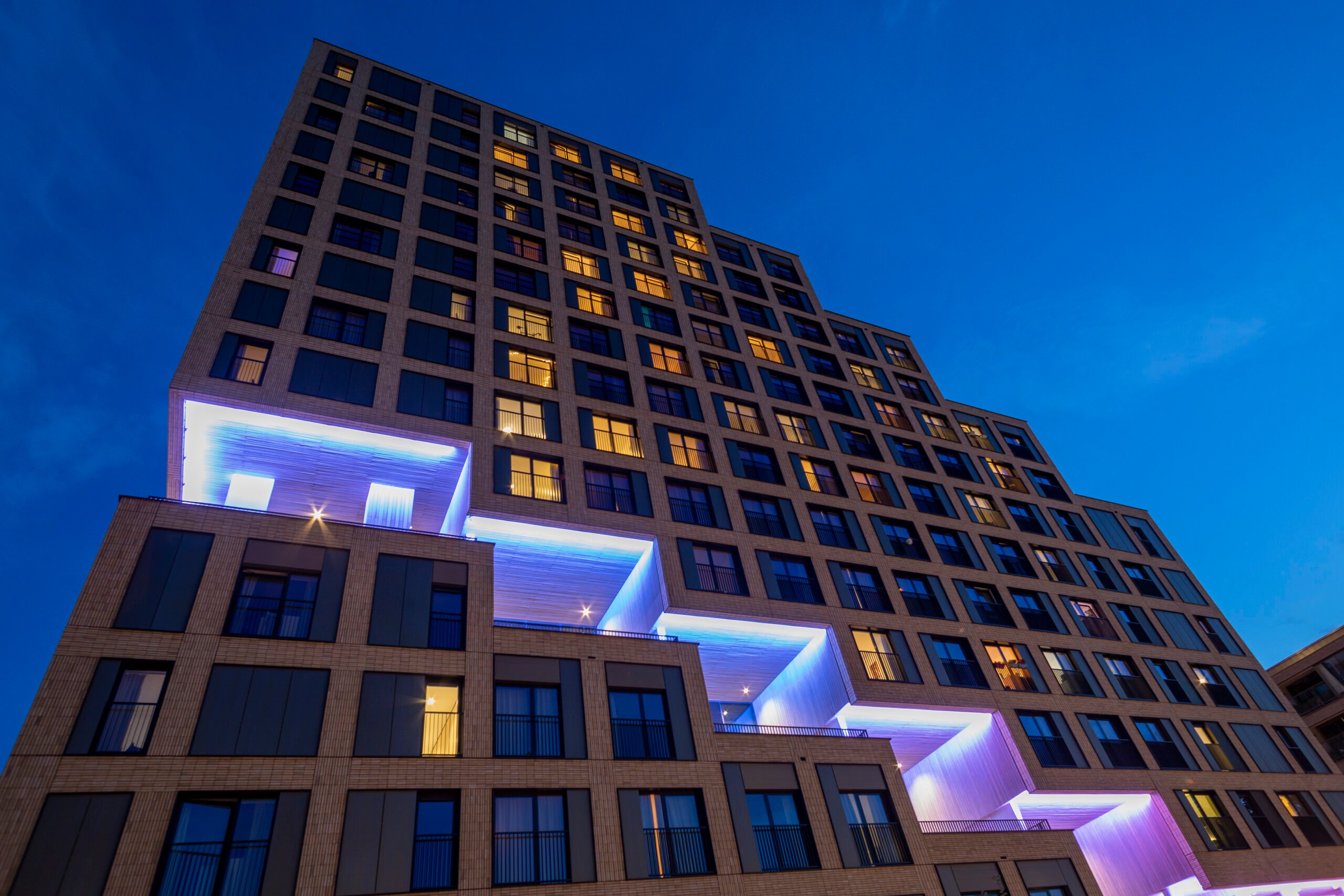 The Cube Utrecht by night