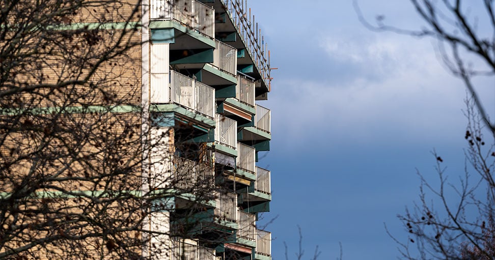 Gevel Martin Luther Kingplein flats