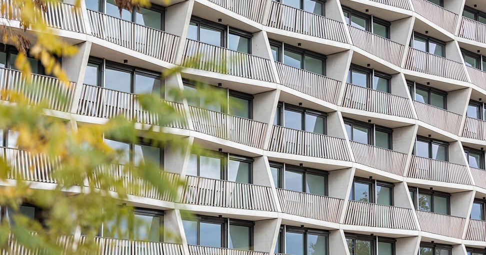 Gevel woongebouw Woonstede