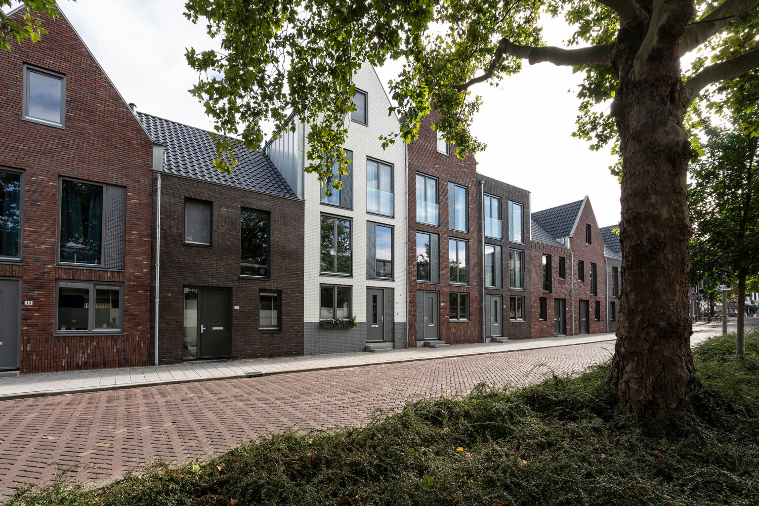 Rij woningen Branderij