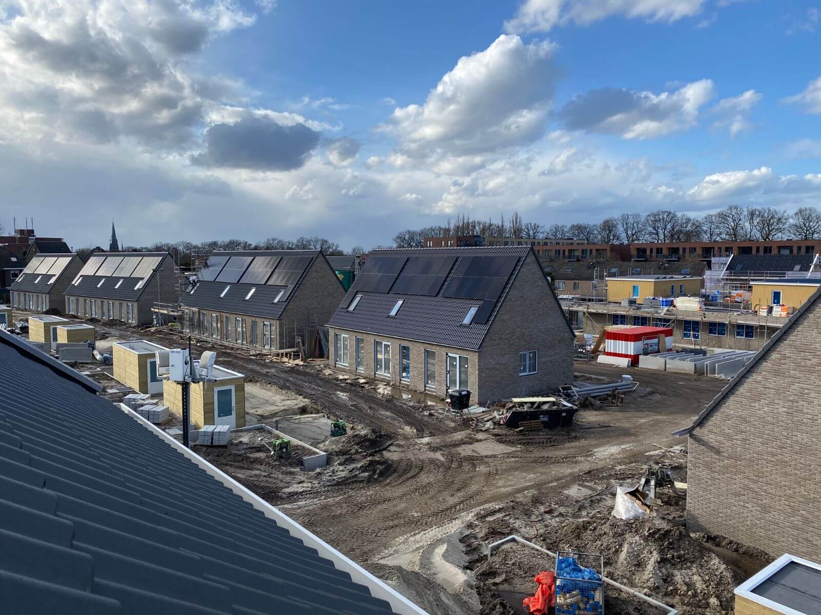 Overzichtsfoto van de bouwplaats