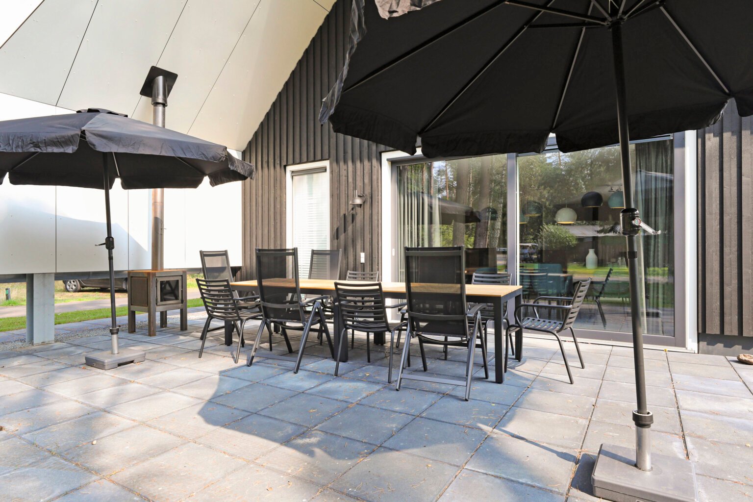 Terras recreatiewoning