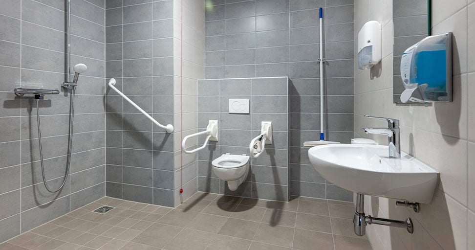 Badkamer woonzorgcentrum de Baenje