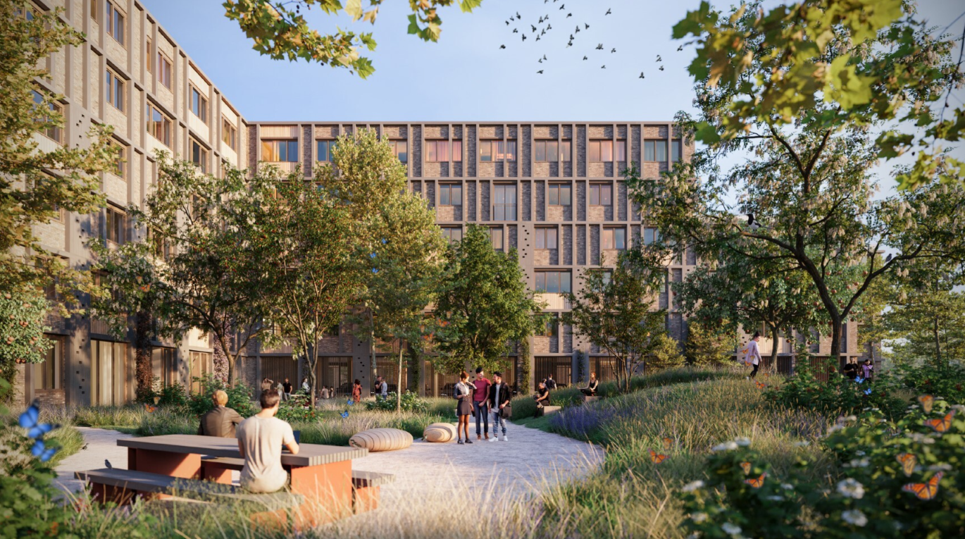 250 studentenwoningen aan de Mansholtlaan op Campus Oost in Wageningen