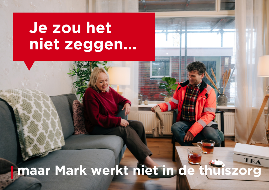 maar Olof werkt niet in de thuiszorg