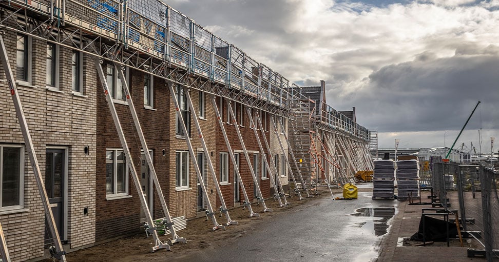 Lloyds woningen in aanbouw