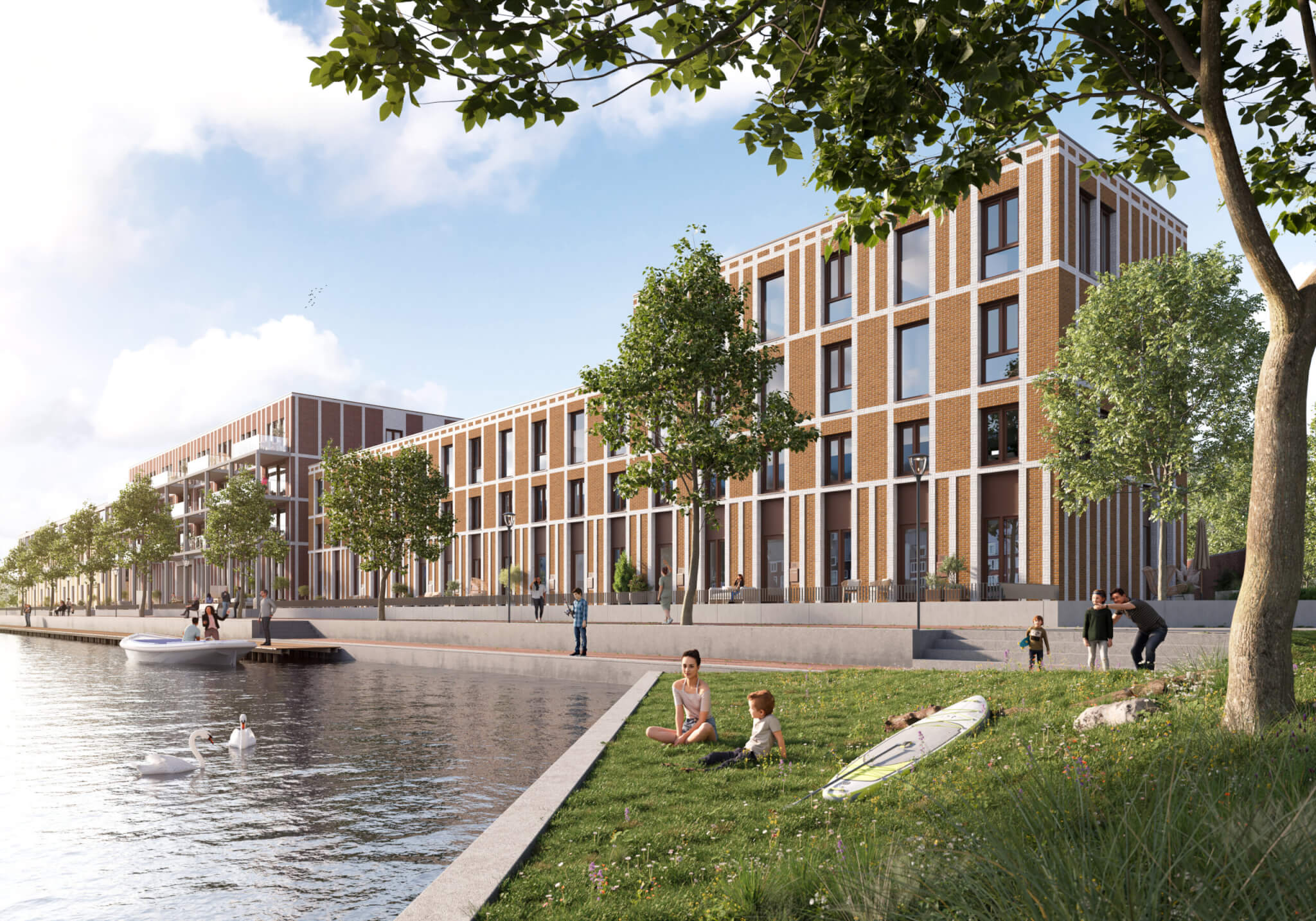 Impressie Havenkade Dronten