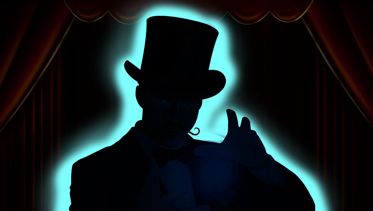 An image of a silhouetted character.