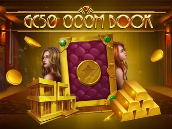 The image shows a promotional graphic for the online slot game "Million Book" available on Chumba Casino. The background features an ancient and mystical library setting with towering bookshelves filled with magical tomes and scrolls. The title "Million Book" is prominently displayed in bold, mystical letters at the top of the image, enhancing the theme of knowledge and mystery. The overall design evokes a sense of intrigue and discovery, promising an immersive gaming experience where players can explore the secrets hidden within the million books of the ancient library.