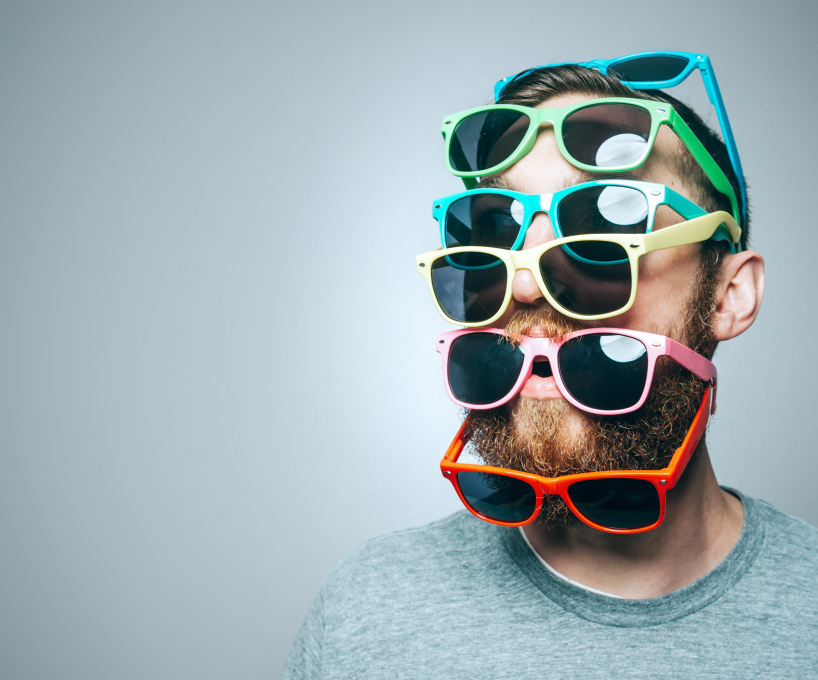 Man wearing sunglasses