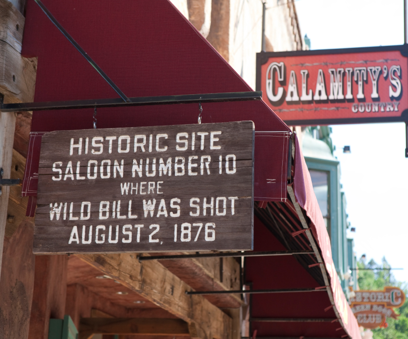 Wild Bill Deadwood Saloon sign