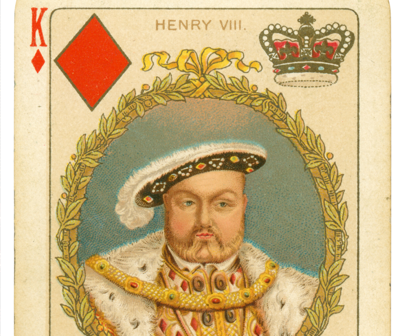 Henry VIII playing card