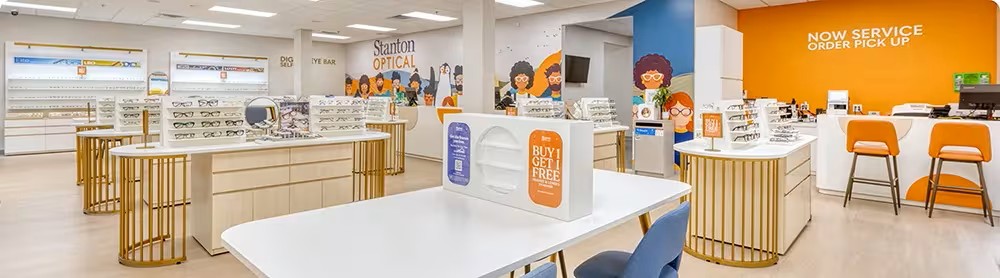 Interior view at a Stanton Optical store
