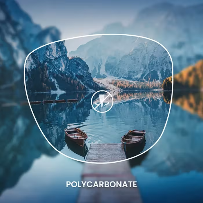 View through a polycarbonate lens