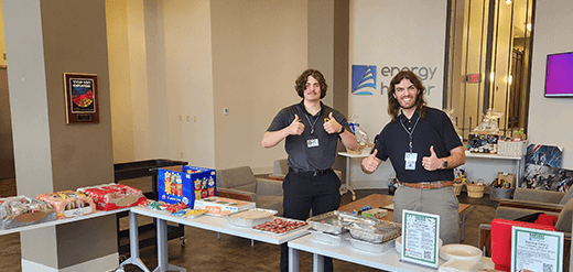 Energy Harbor representatives posing for photo during the Harvest for Hunger Campaign